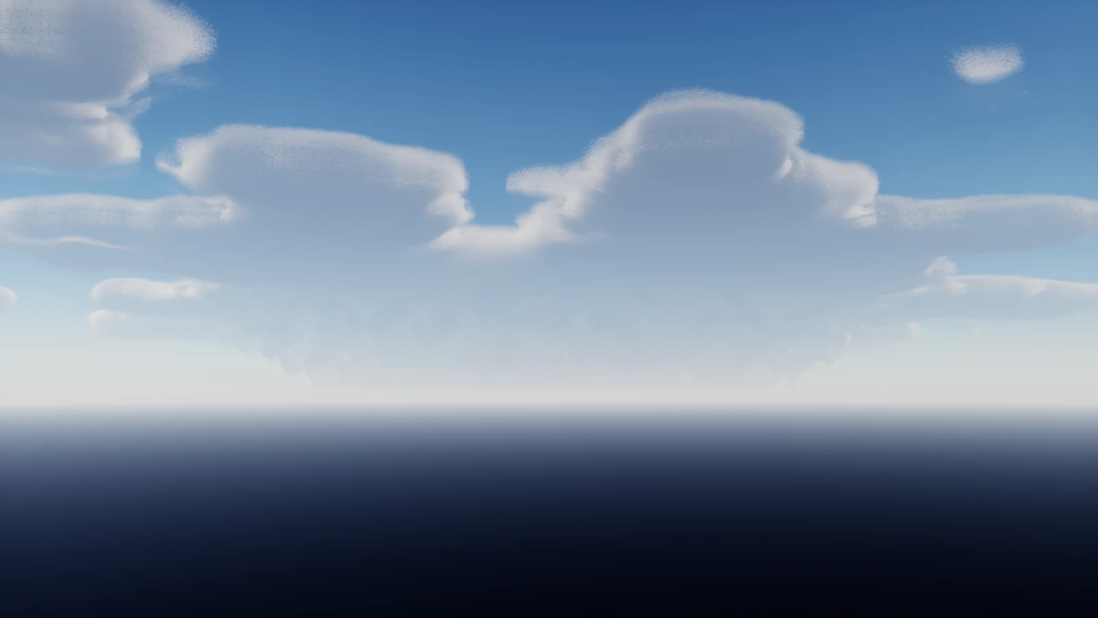 A ground-level view looking toward a bright, hazy sun low in the sky, captured in Unreal Engine 5.5.